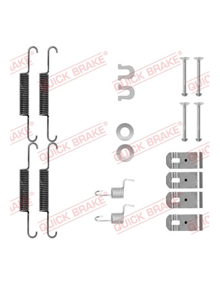 Stāvbremzes loku rem. K-ts QUICK BRAKE Q895 43053S9AE51, 43053S9AE52, SFK426
